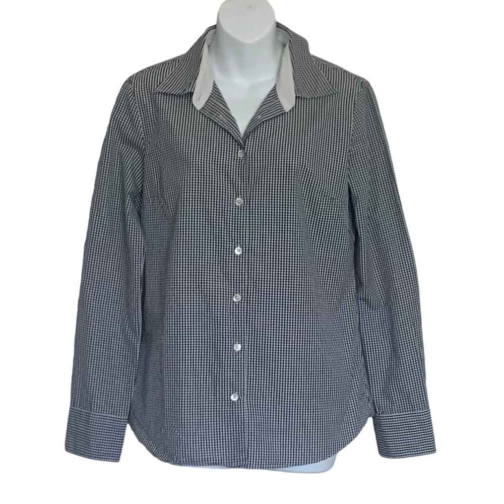 J. Crew x Haberdashery Gingham Button Down Women’s Shirt Size Medium